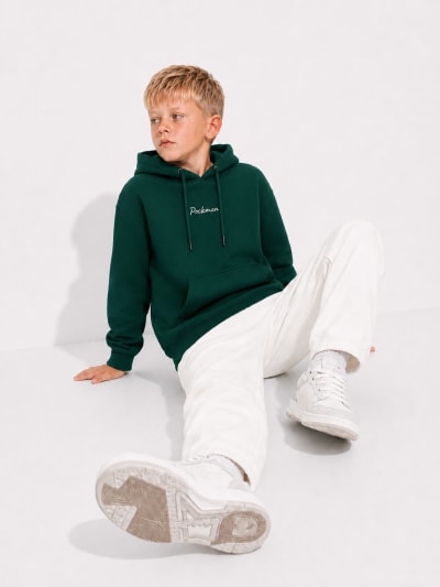 Pockman Boys Premium 350 GSM Cotton Fleece Winter Hoodie