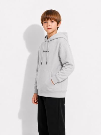 Pockman Boys Premium 350 GSM Cotton Fleece Winter Hoodie