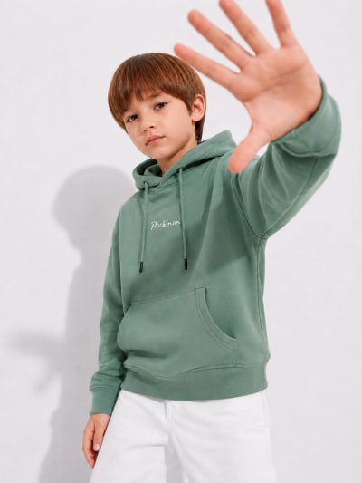 Pockman Boys Premium 350 GSM Cotton Fleece Winter Hoodie