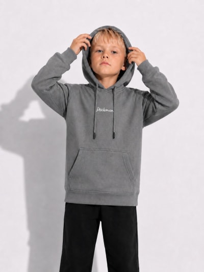 Pockman Boys Premium 350 GSM Cotton Fleece Winter Hoodie