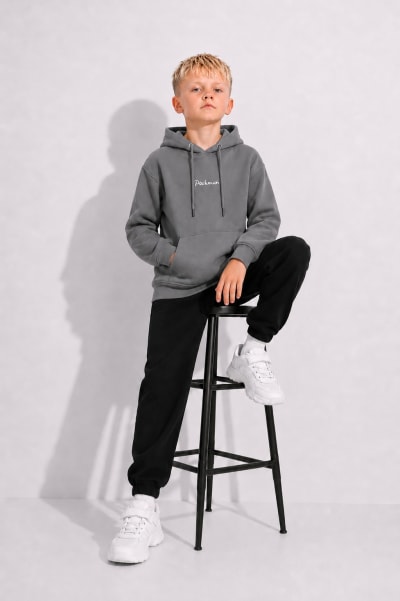 Pockman Boys Premium 350 GSM Cotton Fleece Winter Hoodie
