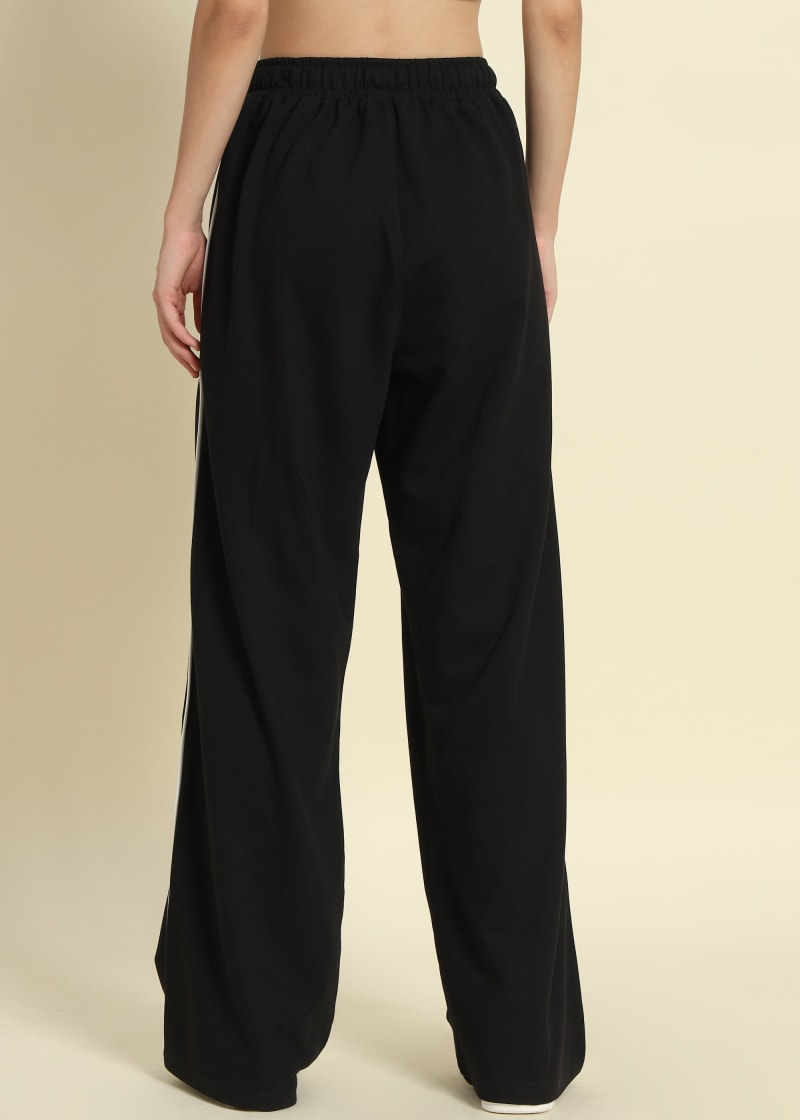 PockMAN Women Black Wide Leg comfort Joggers - Image 6