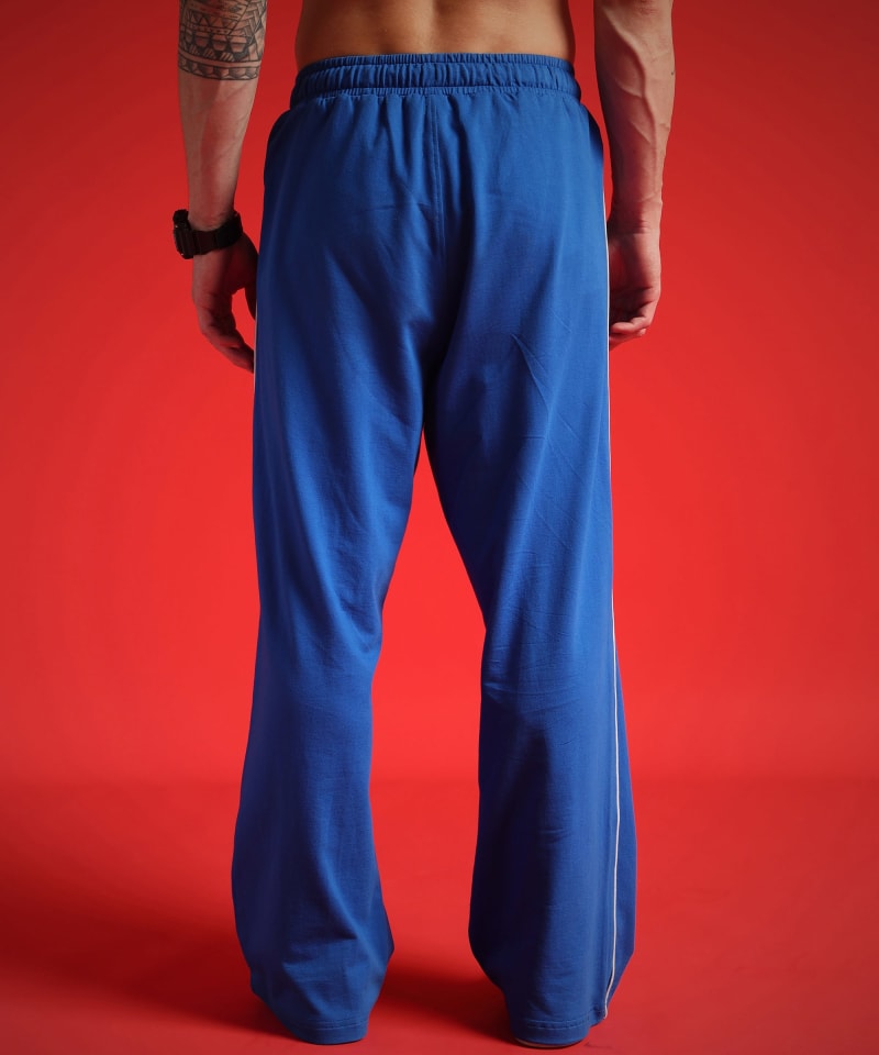 PockMAN Men Royal Blue Wide Leg Comfort Joggers - Image 5