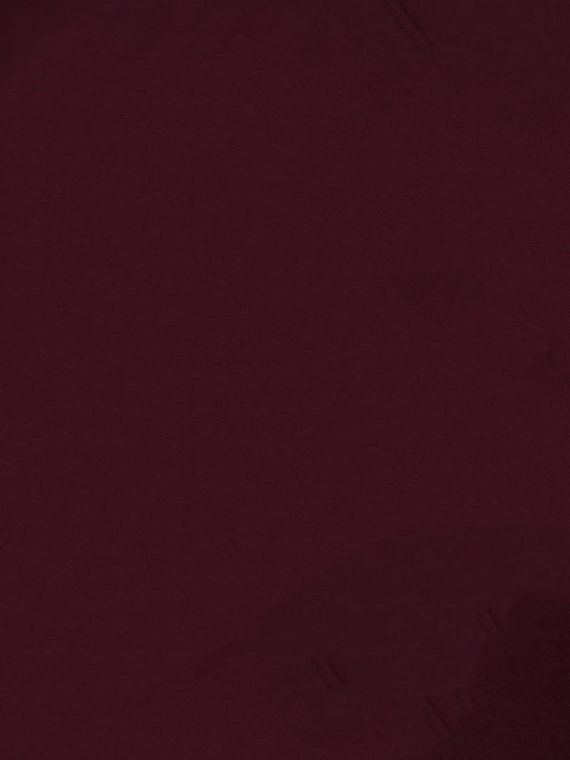 PockMAN Oversized Solid Cotton Terry Classic Maroon Tshirt - Image 4