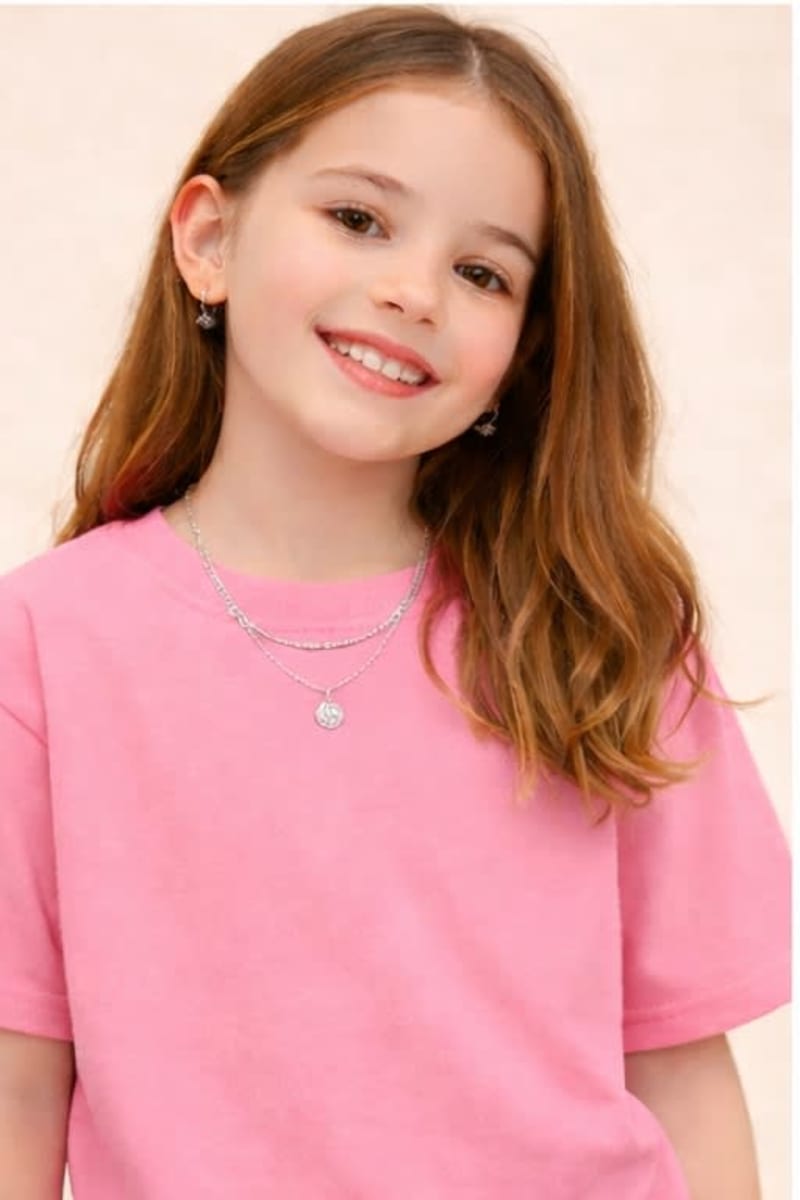 PockMAN Kid Girls Oversized Solid Cotton Terry Classic Coral Pink Tshirt - Image 3