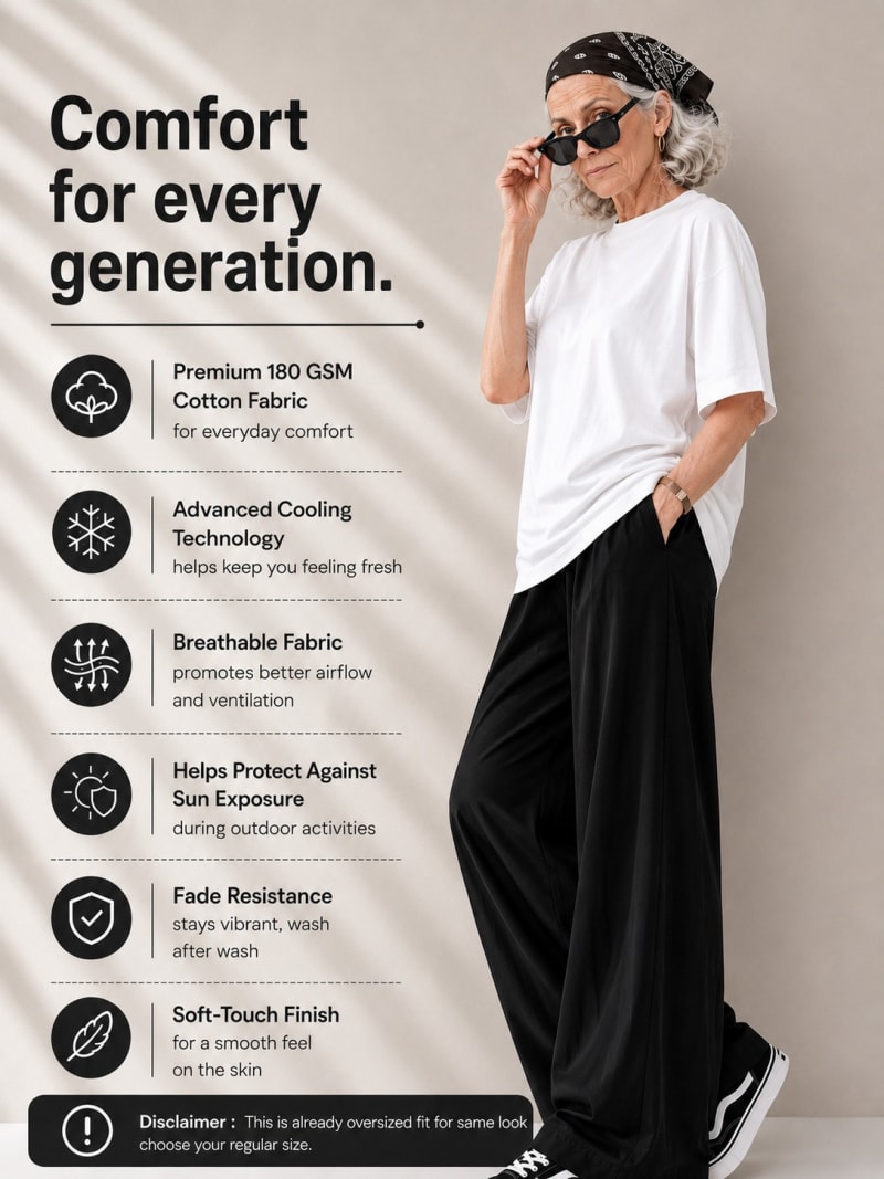 PockMAN Oversized Fit Cotton Classic Round Neck Pista Tshirt - Image 6