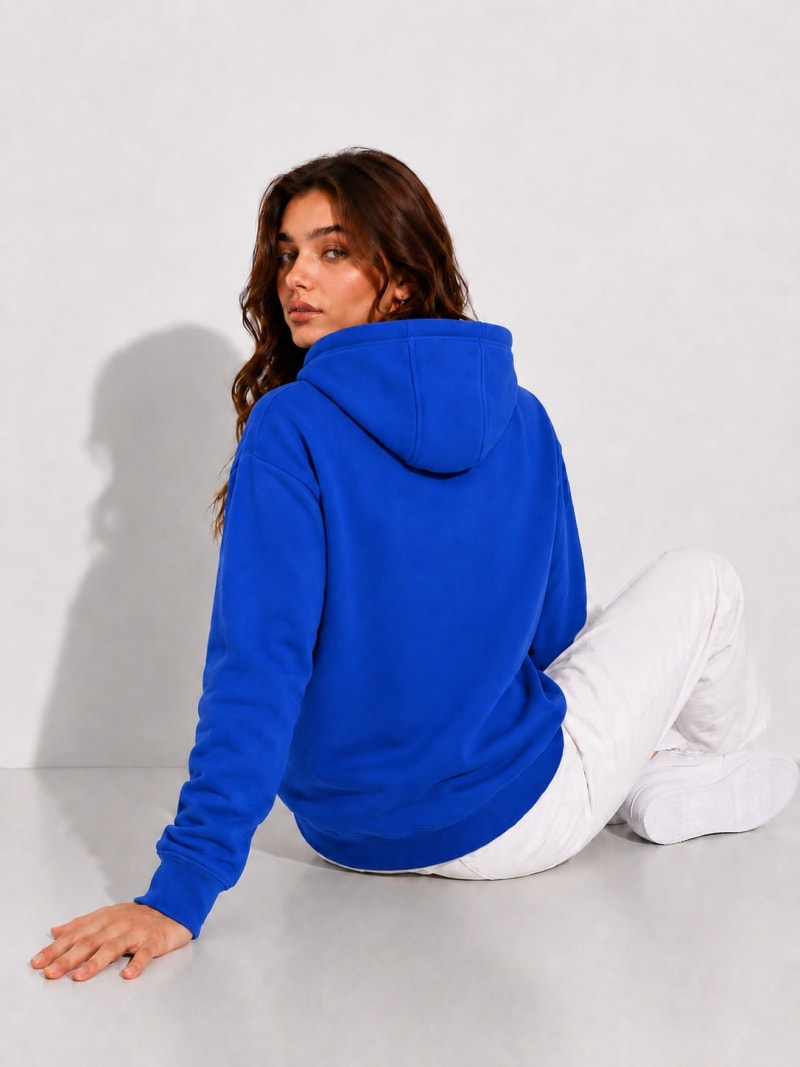 Pockman Women Regular Fit Cotton Royal Blue Hoodie - Image 5