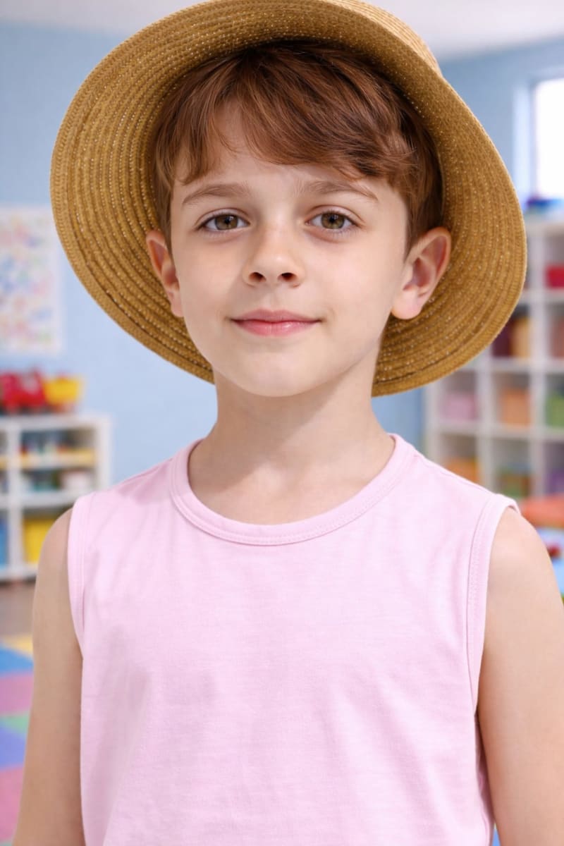 Pockman Kids Regular Fit Pure Cotton Pink Tank - Image 3