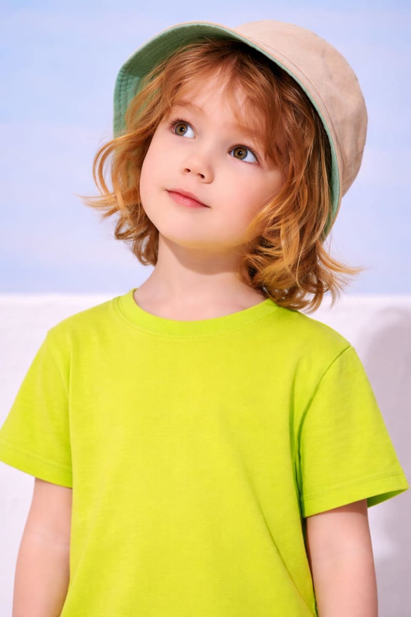 Pockman Kids Regular Fit Pure Cotton Lime Tshirt - Image 4