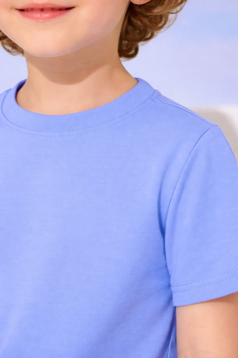 Pockman Kids Regular Fit Pure Cotton Element Blue Tshirt - Image 4