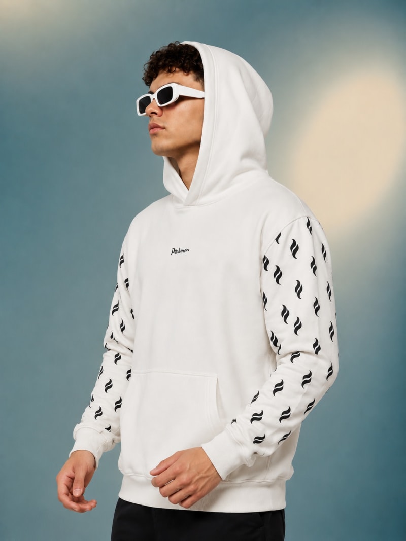 Pockman Men Premium Fleece & Signature Detail Hoodie - Image 3
