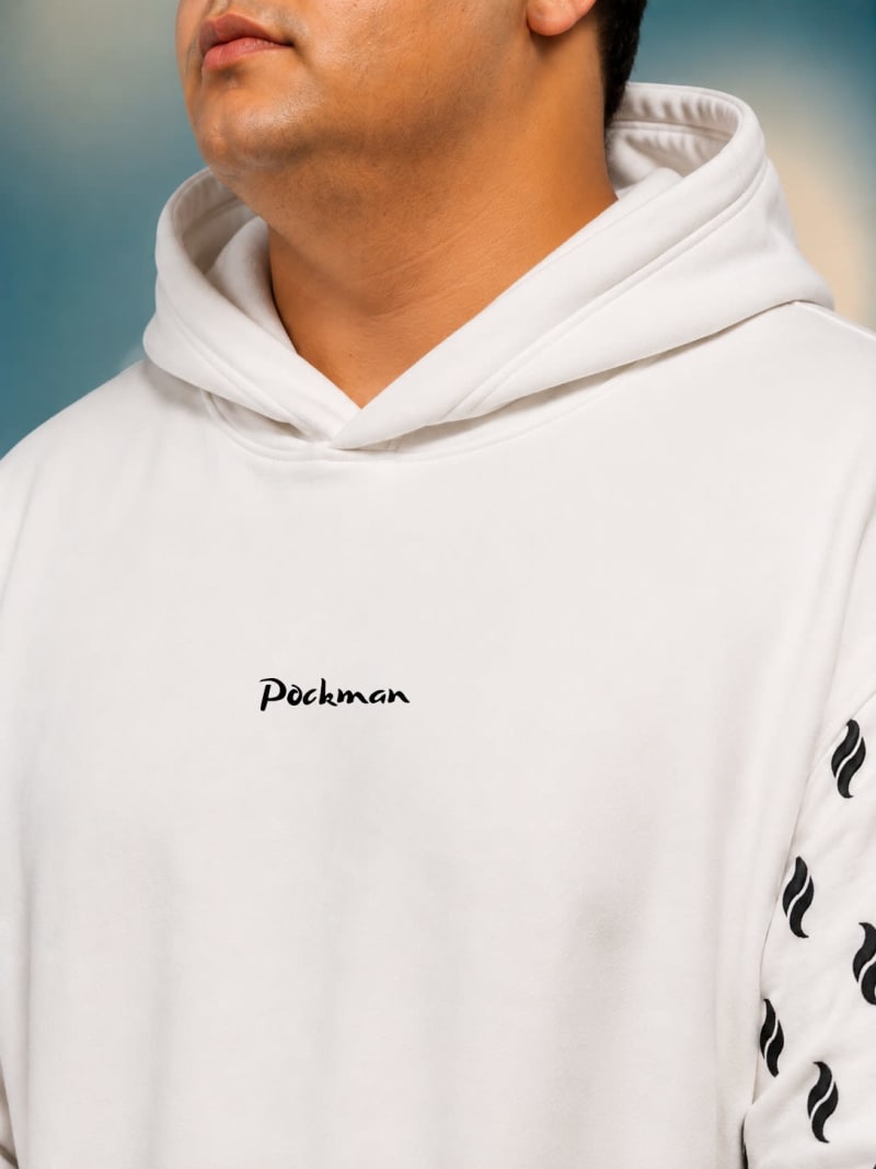 Pockman Men Premium Fleece & Signature Detail Hoodie - Image 7