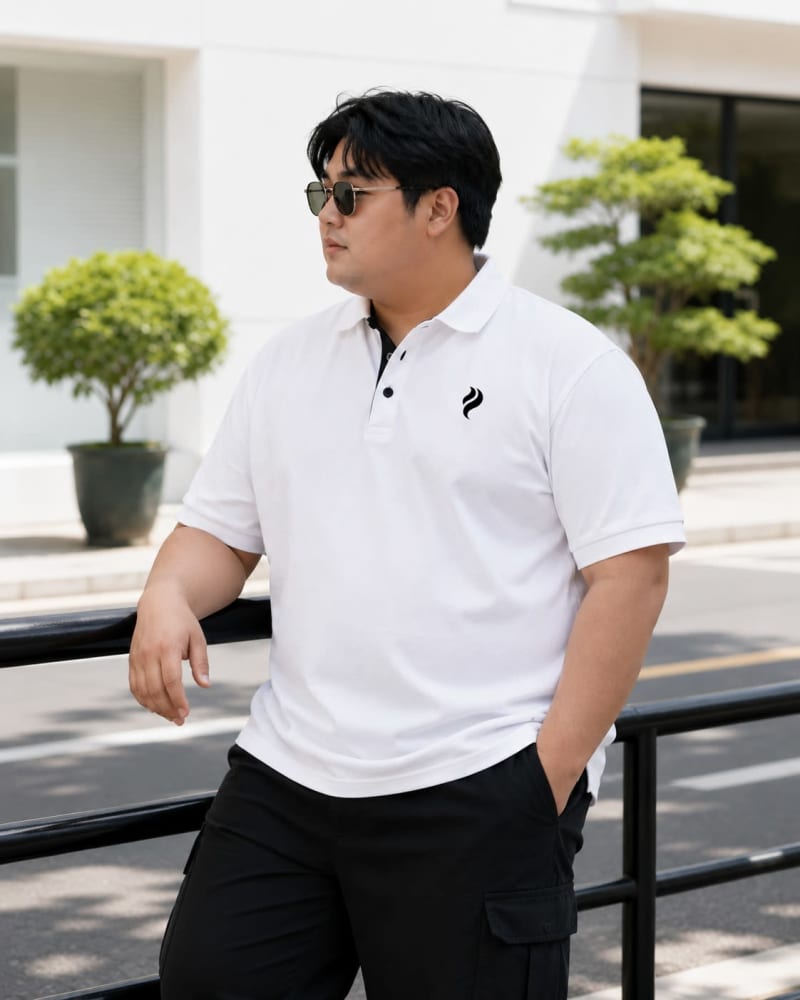 POCKMAN MEN PREMIUM SOLID EVERYDAY POLO - Image 3