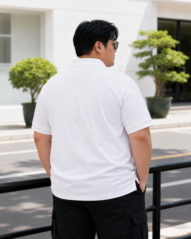 POCKMAN MEN PREMIUM SOLID EVERYDAY POLO - Image 4
