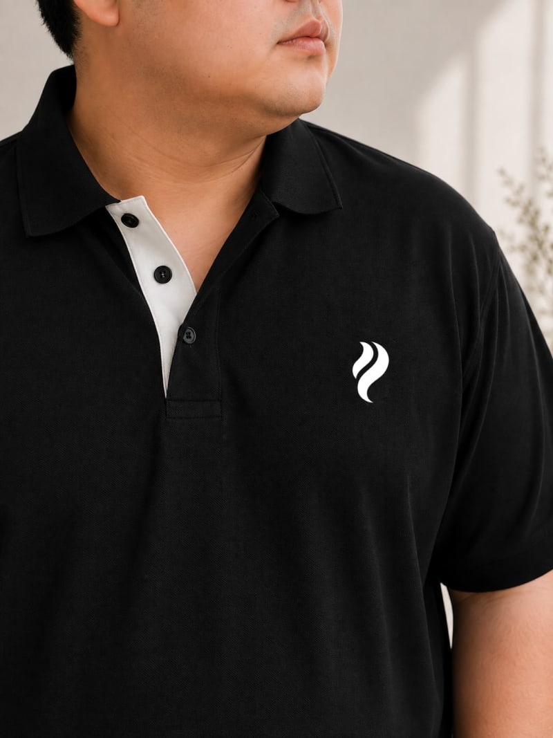 POCKMAN MEN PREMIUM SOLID EVERYDAY POLO - Image 5