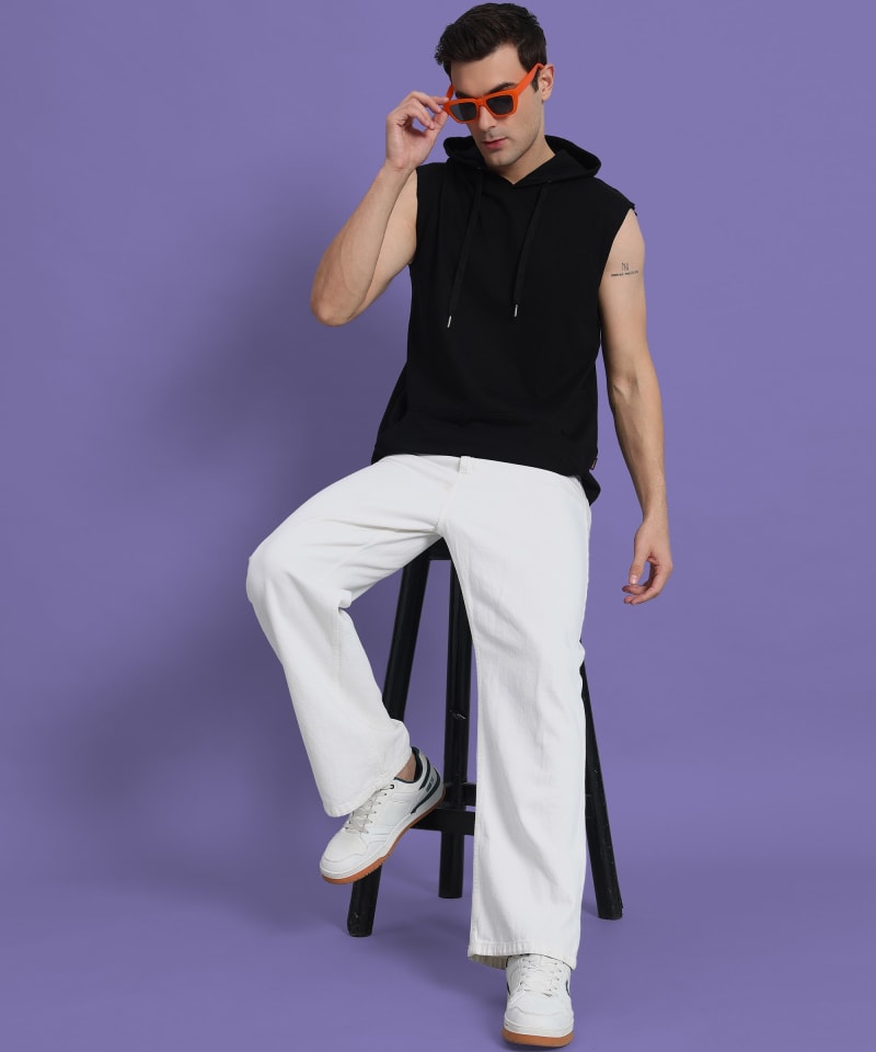 PockMAN Men Cotton Terry Stylish Hooded Vest - Image 4