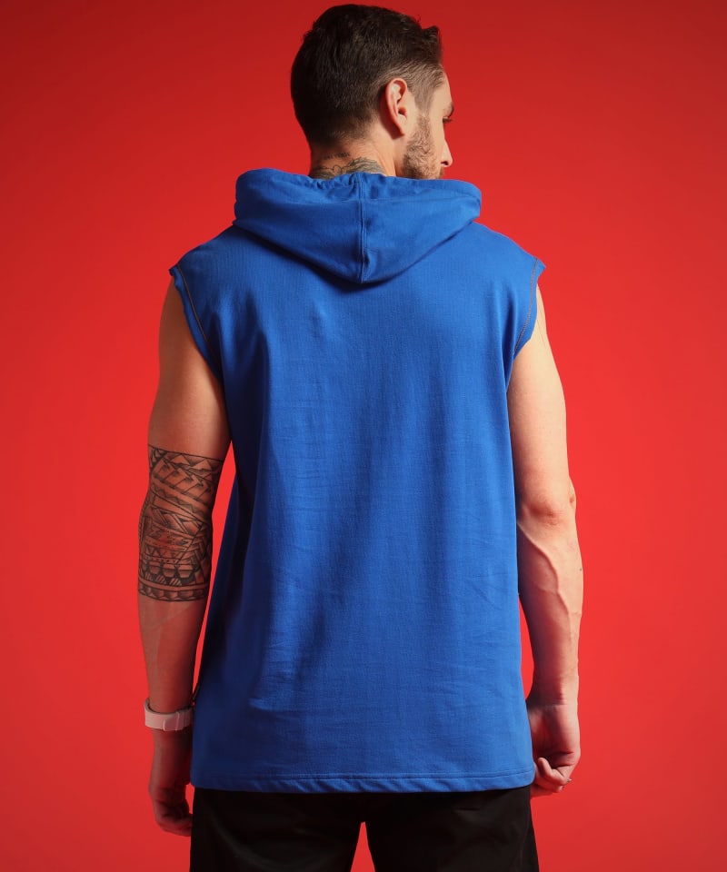 PockMAN Men Cotton Terry Stylish Hooded Vest - Image 6
