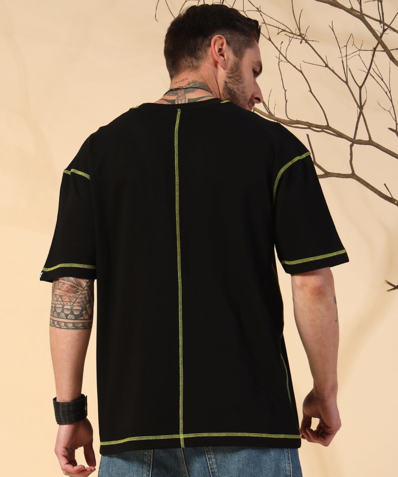 PockMAN Men Oversized Cotton Terry UltraVibes Tshirt - Image 5