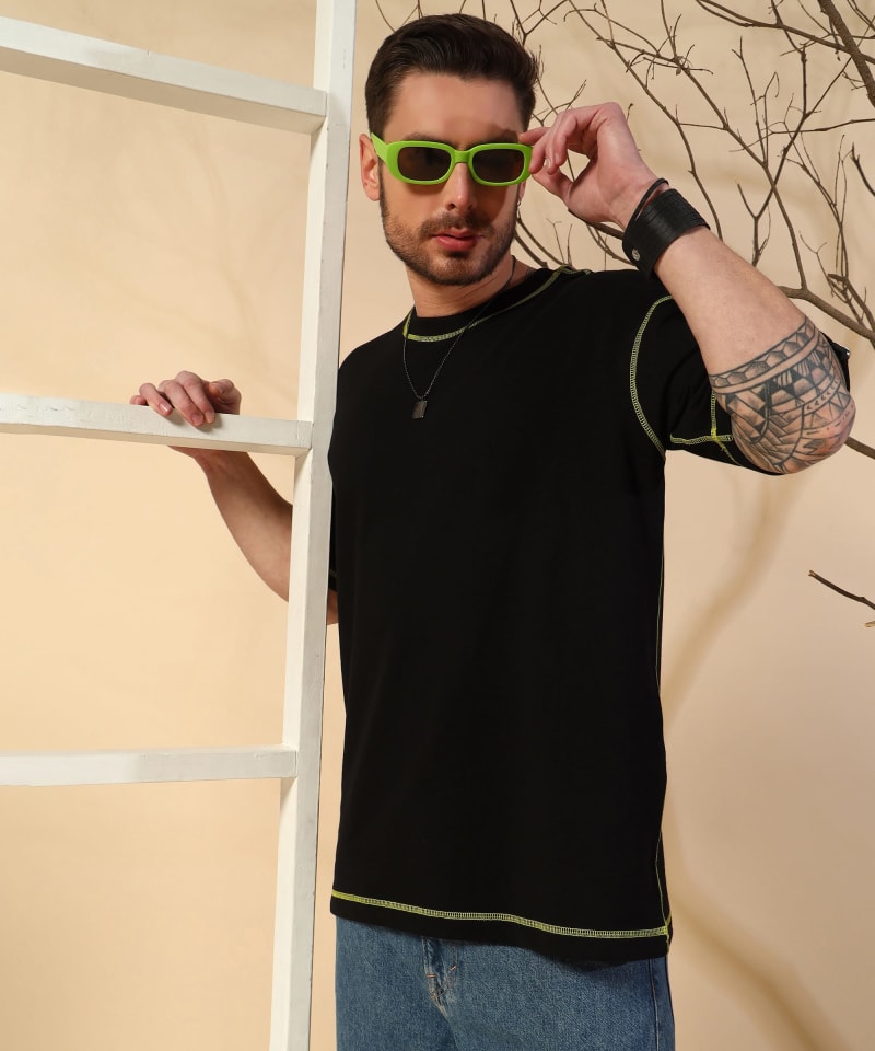 PockMAN Men Oversized Cotton Terry UltraVibes Tshirt - Image 3