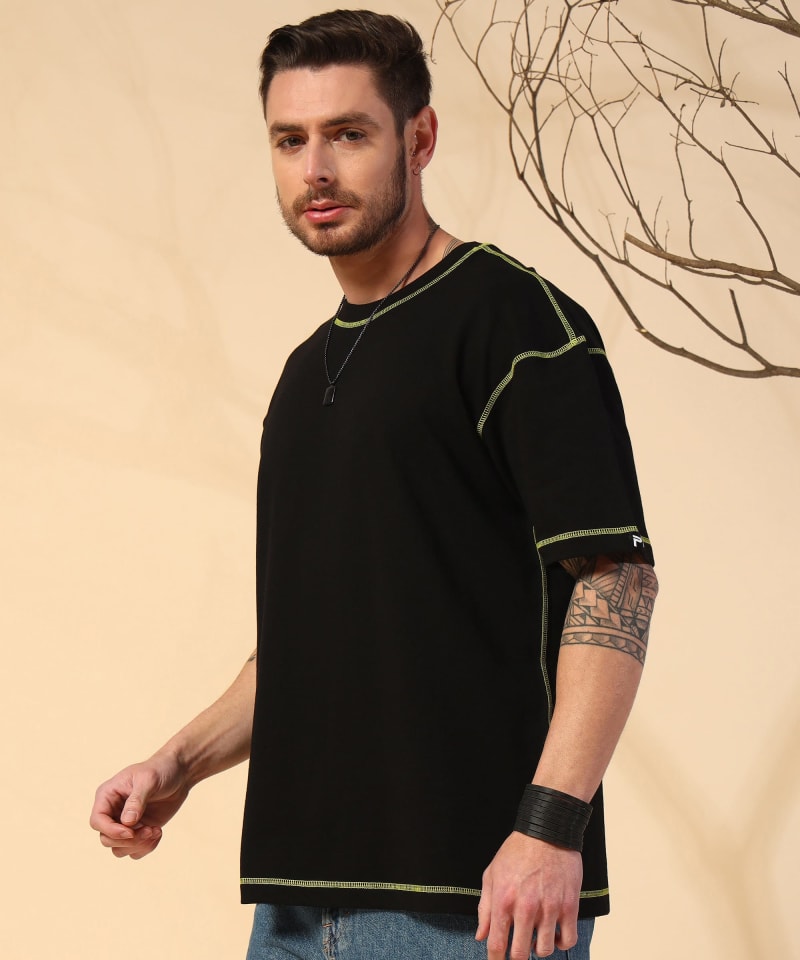 PockMAN Men Oversized Cotton Terry UltraVibes Tshirt - Image 4