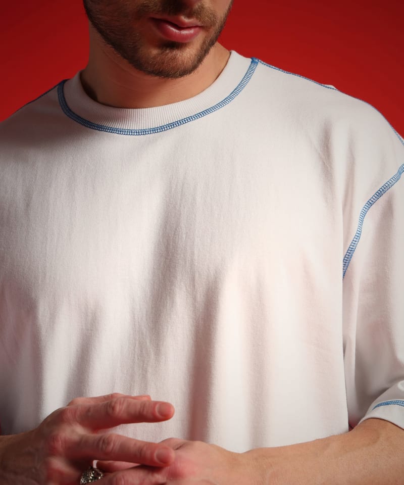 PockMAN Men Oversized Cotton Terry UltraVibes Tshirt - Image 7