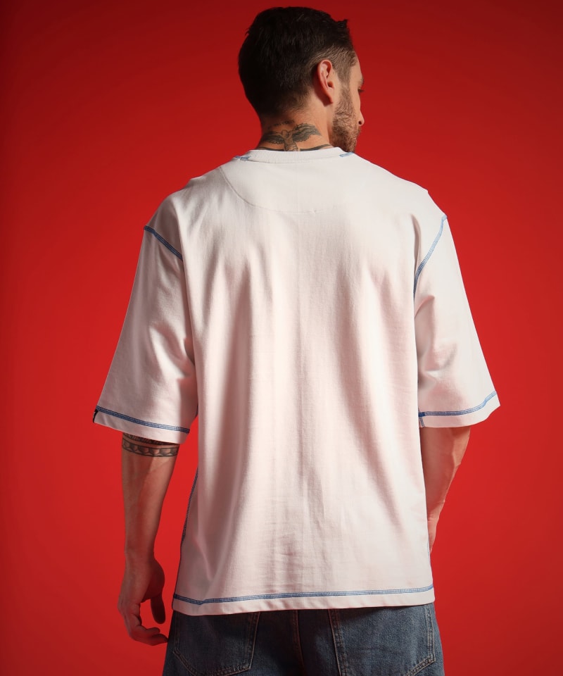 PockMAN Men Oversized Cotton Terry UltraVibes Tshirt - Image 6