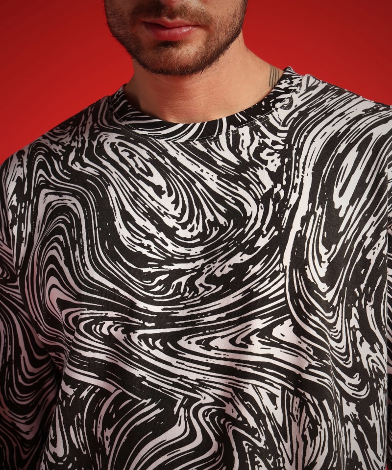 PockMAN Men Oversized Cotton Terry UltraVibes Tshirt - Image 6