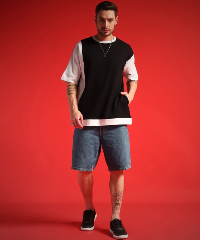 PockMAN Men Oversized Cotton Terry UltraVibes Tshirt - Image 5