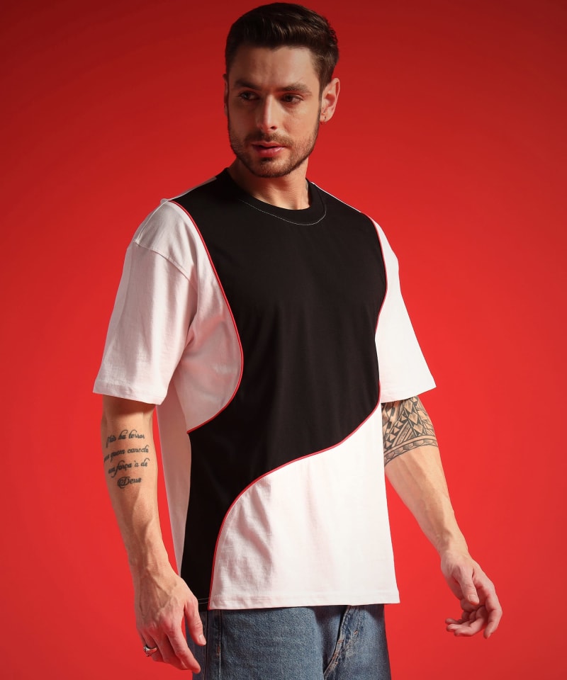 PockMAN Men Oversized Cotton Terry UltraVibes Tshirt - Image 3