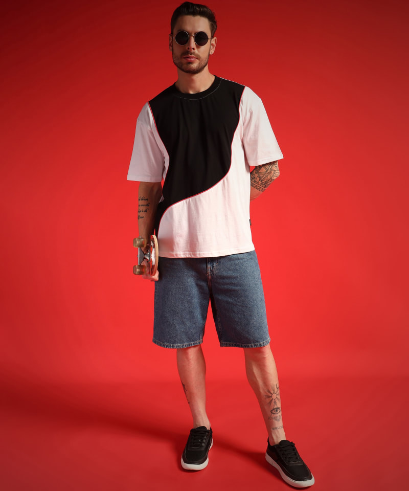 PockMAN Men Oversized Cotton Terry UltraVibes Tshirt - Image 5