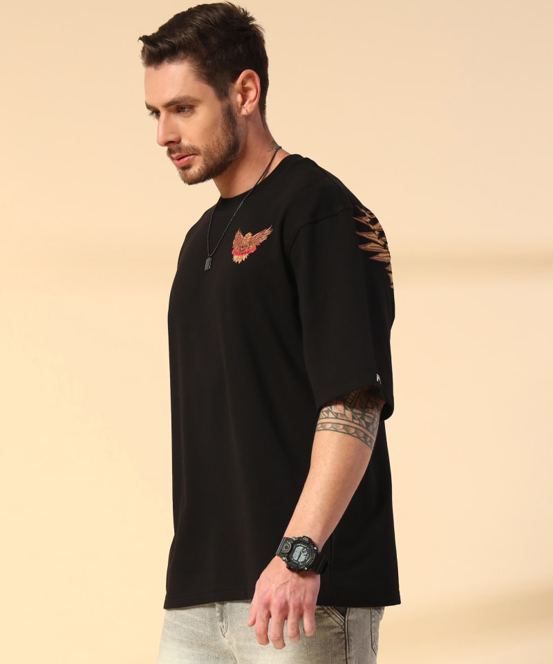 PockMAN Men Oversized Cotton Terry UltraVibes Tshirt - Image 3