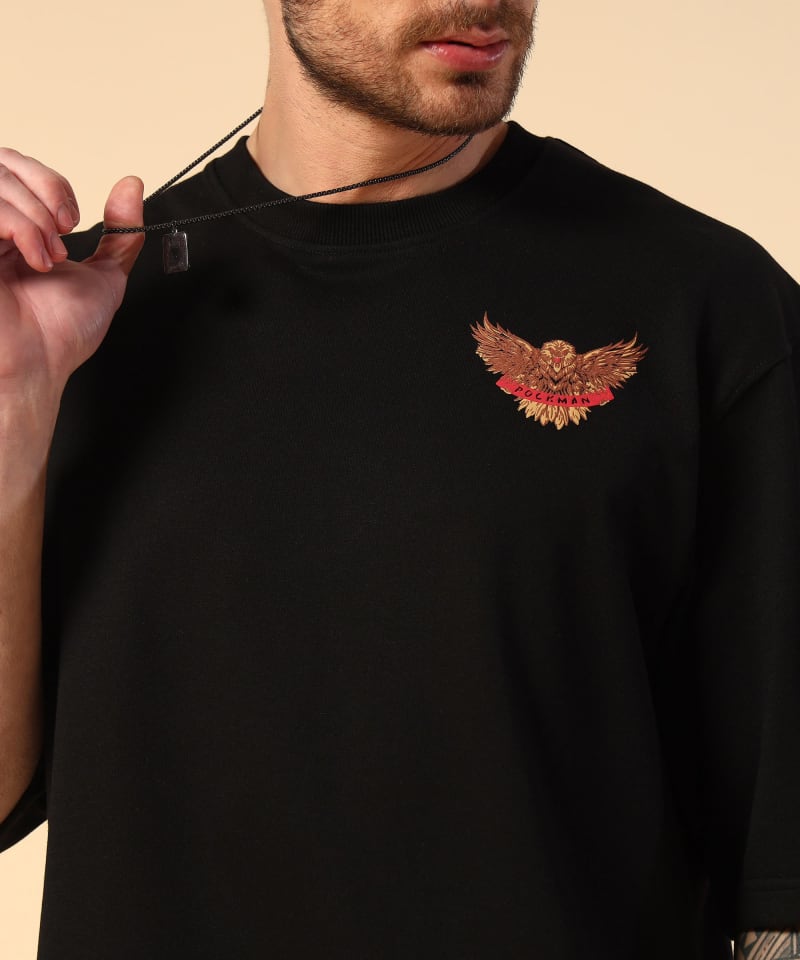 PockMAN Men Oversized Cotton Terry UltraVibes Tshirt - Image 6