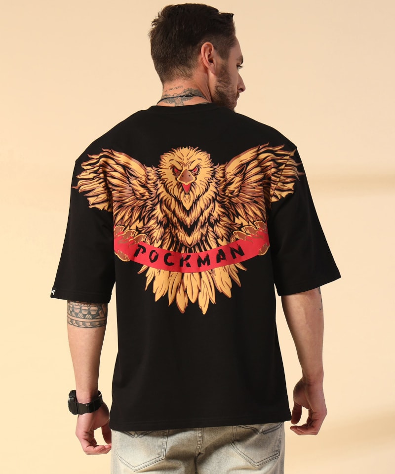 PockMAN Men Oversized Cotton Terry UltraVibes Tshirt - Image 5