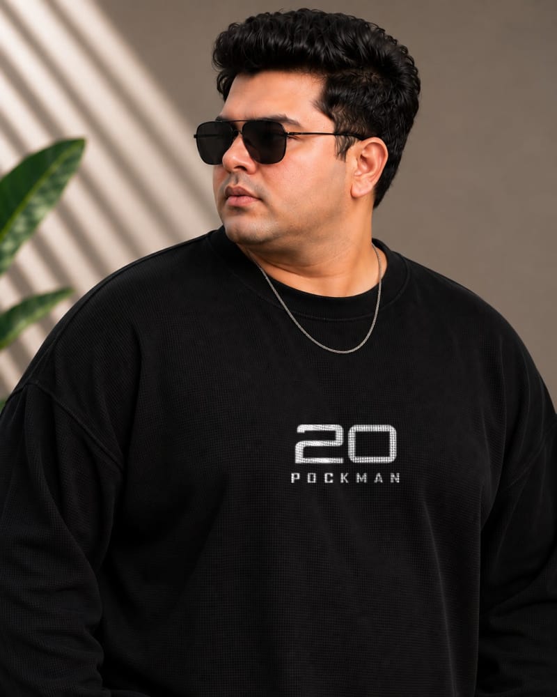 Built Different – Premium 240 GSM Cotton Waffle Full Sleeve Graphic T-Shirt - Image 3