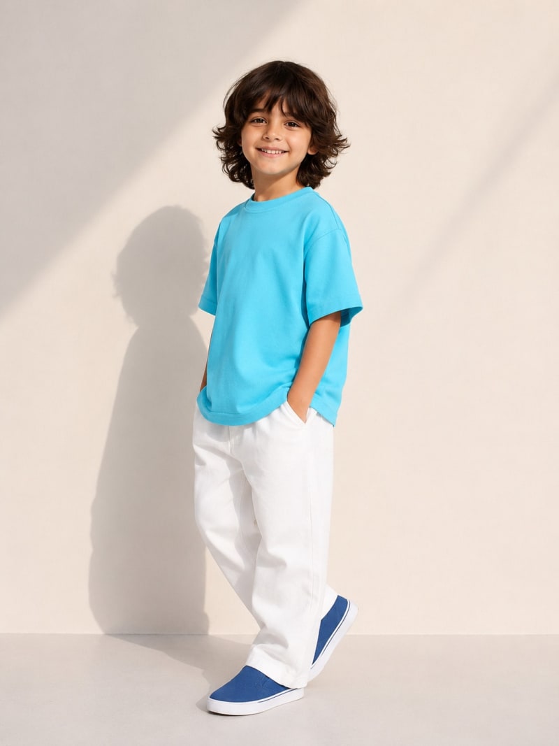 Pockman Boys's Premium Cotton Terry T-Shirt Combo | Pack of 3 - Image 3