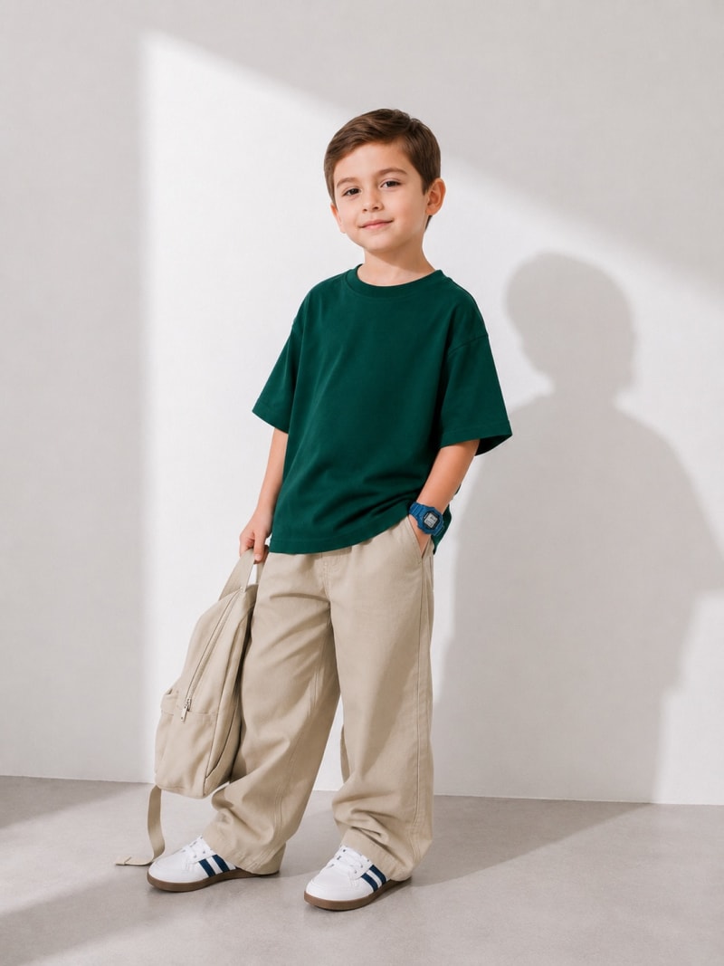 Pockman Boys's Premium Cotton Terry T-Shirt Combo | Pack of 3 - Image 4