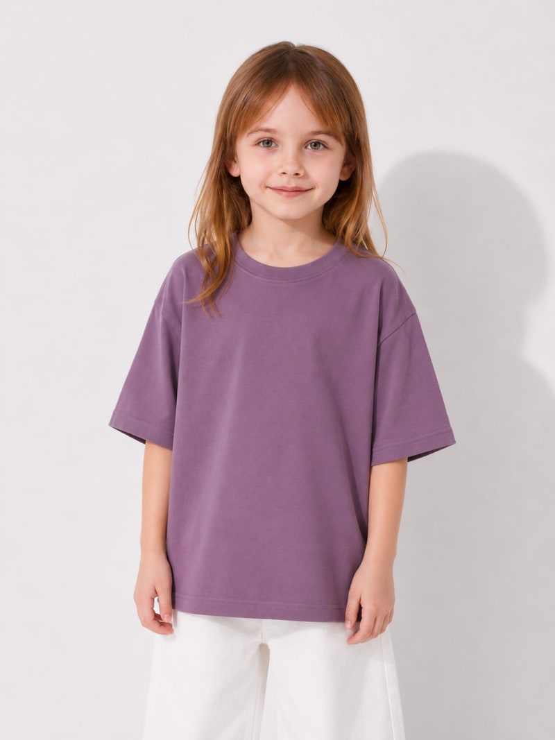 Pockman Girls's Premium Cotton Terry T-Shirt Combo | Pack of 3 - Image 3