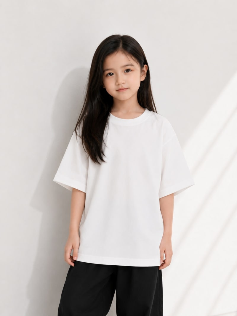 Pockman Girls's Premium Cotton Terry T-Shirt Combo | Pack of 3 - Image 3