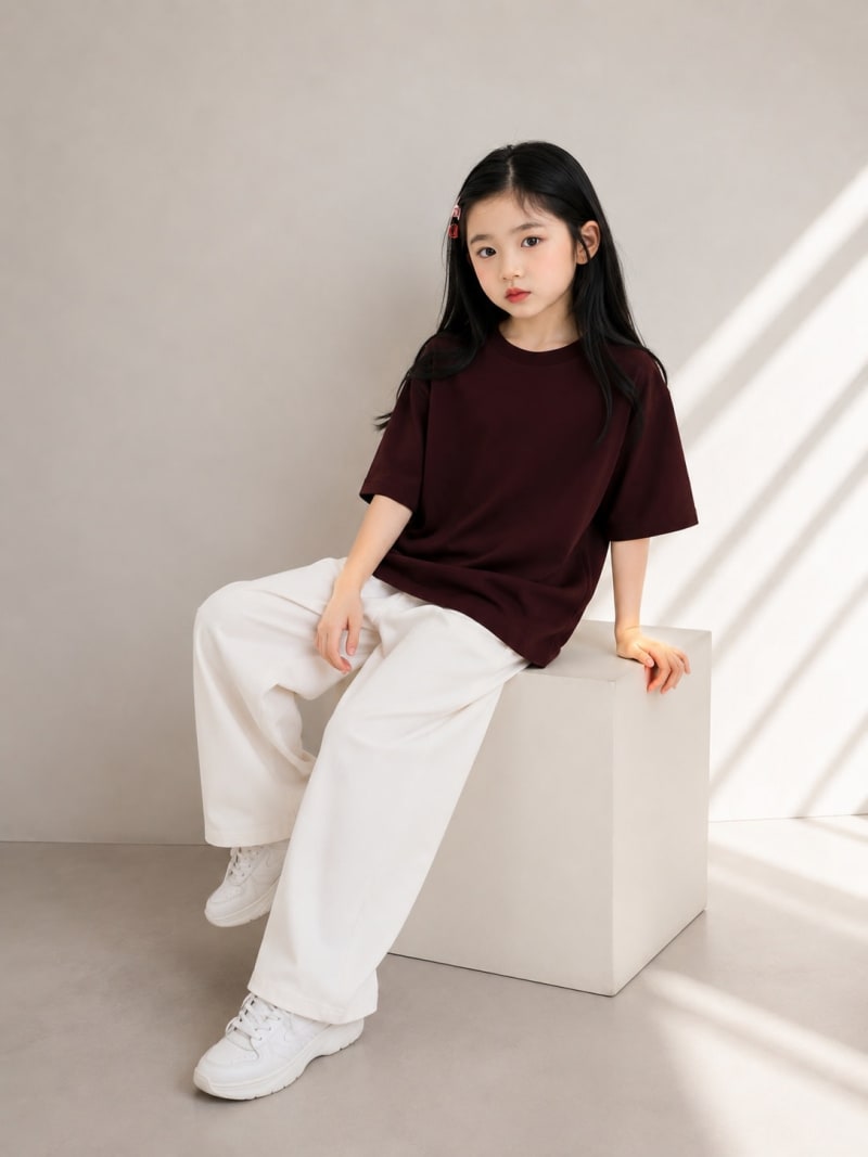Pockman Girls's Premium Cotton Terry T-Shirt Combo | Pack of 3 - Image 4