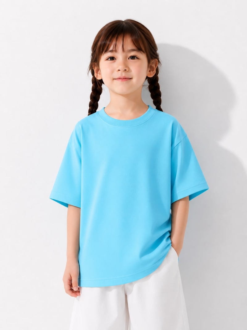 Pockman Girls's Premium Cotton Terry T-Shirt Combo | Pack of 3 - Image 3