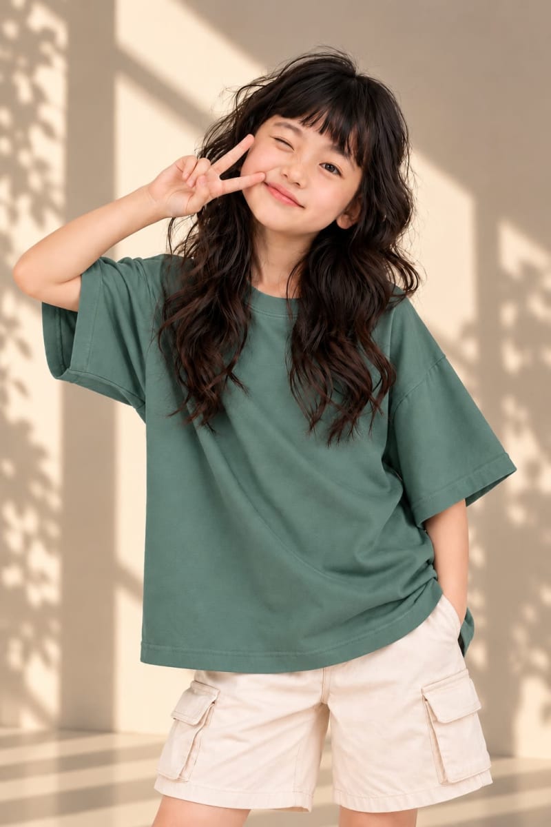 Pockman Girls's Premium Cotton Lightweight T-Shirt Combo | Pack of 4 - Image 5