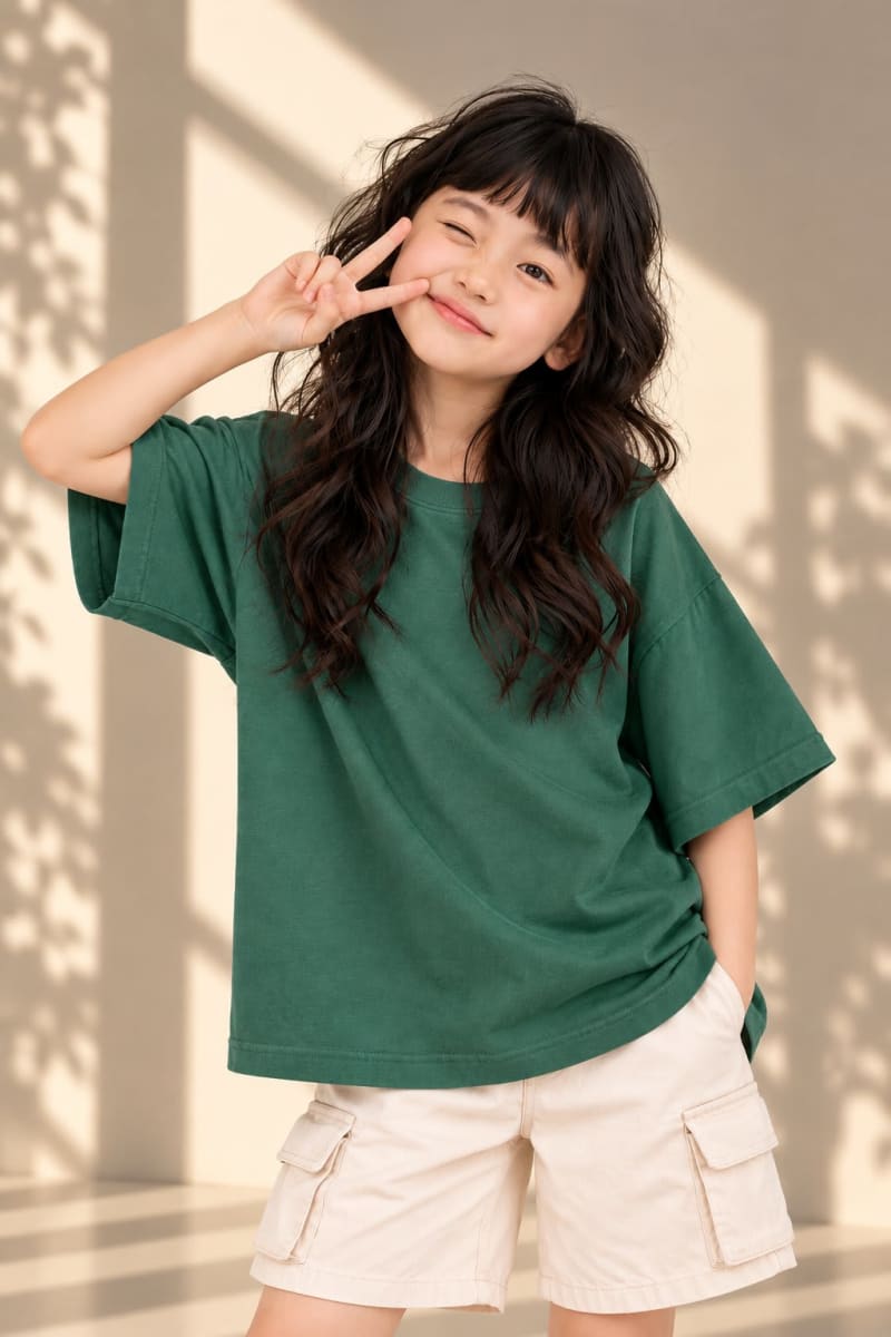 Pockman Girls's Premium Cotton Lightweight T-Shirt Combo | Pack of 4 - Image 5