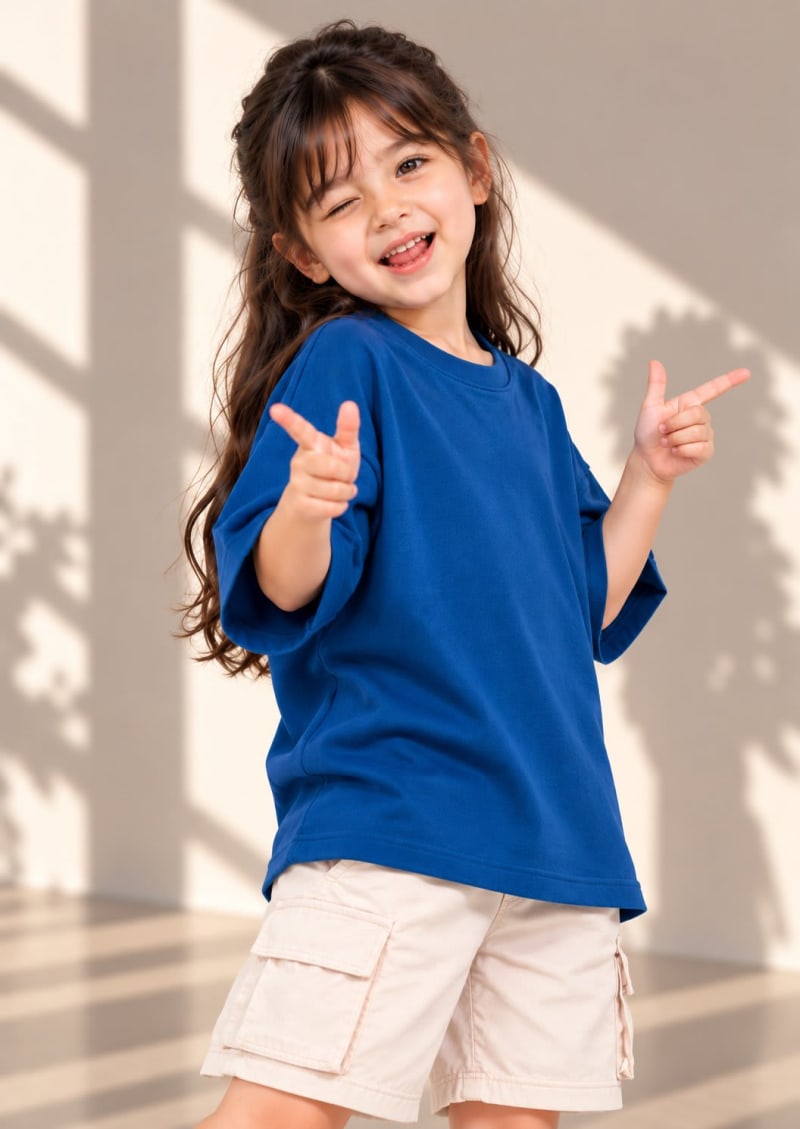 Pockman Girls's Premium Cotton Lightweight T-Shirt Combo | Pack of 4 - Image 4