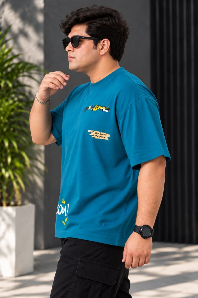 Pockman Premium Plus Size Printed Oversized T-shirt - Image 4