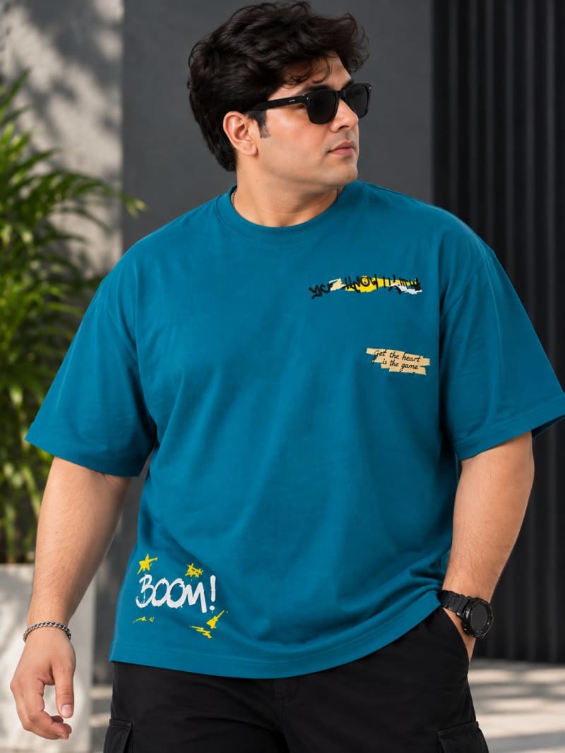 Pockman Premium Plus Size Printed Oversized T-shirt - Image 5