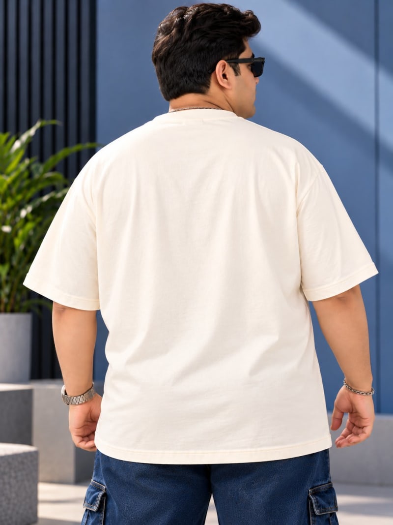 Pockman Premium Plus Size Printed Oversized T-shirt - Image 5