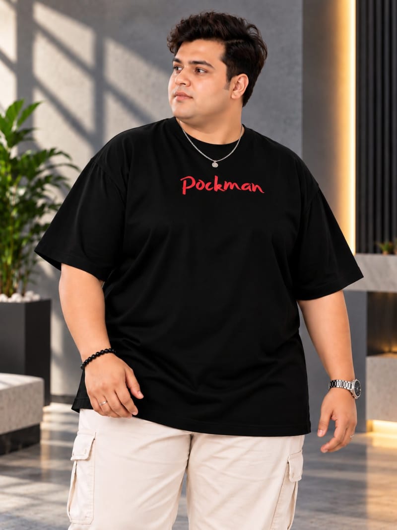 Pockman Premium Plus Size Printed Oversized T-shirt - Image 5