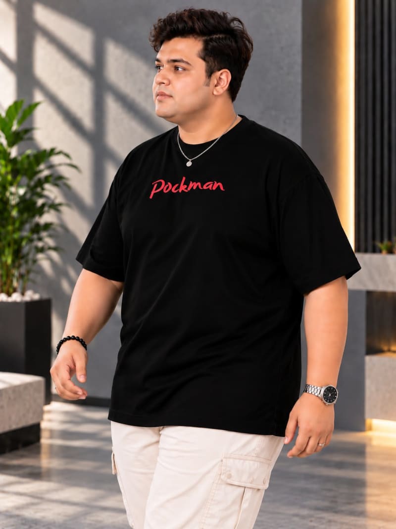 Pockman Premium Plus Size Printed Oversized T-shirt - Image 4