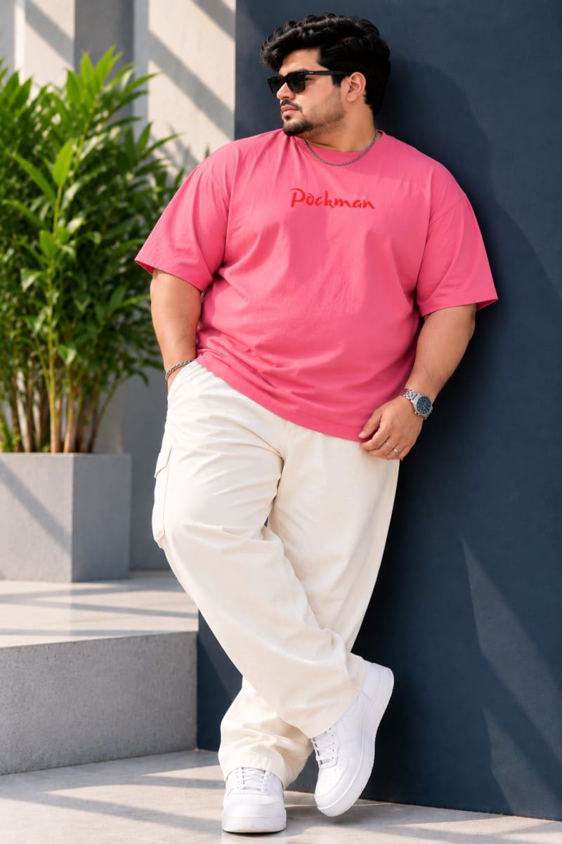 Pockman Premium Plus Size Printed Oversized T-shirt - Image 4