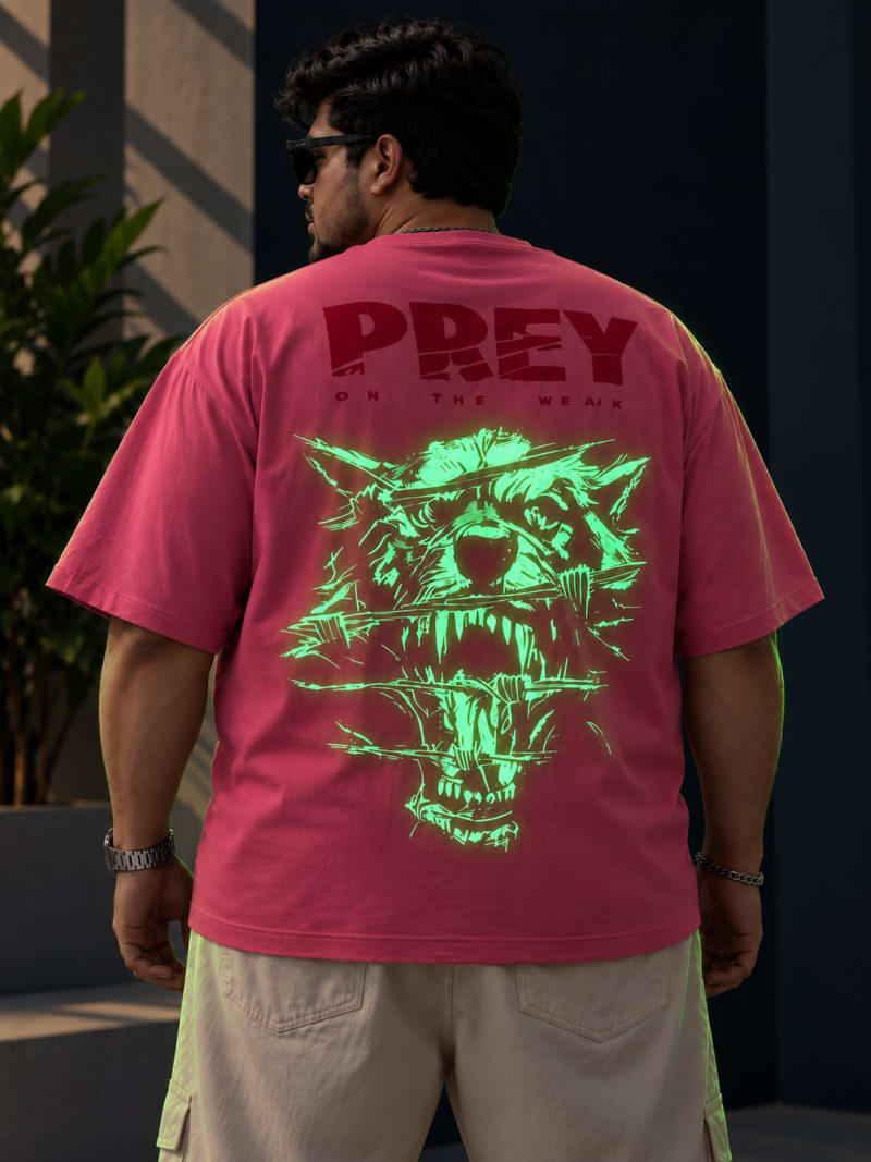 Pockman Premium Plus Size Printed Oversized T-shirt - Image 3